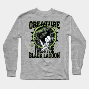 Creature from ther Black LagoonMonster Movie Classic Distressed look Long Sleeve T-Shirt